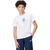 Nike Unisex Big Kids’ Sportswear Club World Cup T-Shirt – Boys and Girls((England) White)