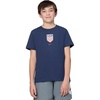 Nike Unisex Big Kids’ Sportswear Club World Cup T-Shirt – Boys and Girls((Usa) Midnight Navy)