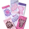 Nike Unisex Kids’ Everyday Cushioned Crew Socks (6-Pack) | Boys and Girls(White/Playful Pink/Pink Foam)