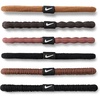 Nike Women’s Flex 6 Pack Hair Tie(Cacao wow/red sepia/white)
