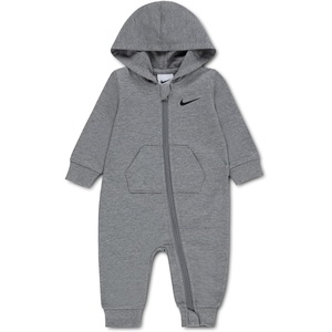 Nike Baby Essentials Full Zip Hooded Coverall(Dark Grey Heather)