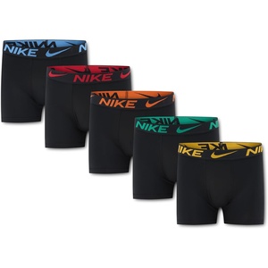Nike Boys’ Dri-FIT Essentials Micro Multi-Pack Boxer Briefs(Black 5-pack)