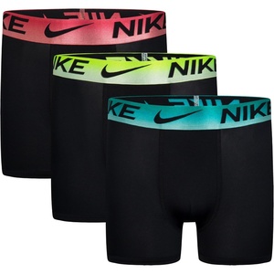 Nike Boys’ Dri-FIT Essentials Micro Multi-Pack Boxer Briefs(Black/Clear Jade)