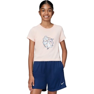 Nike Girls’ Chill Basketball Flower Shop T-Shirt(Arctic Orange)