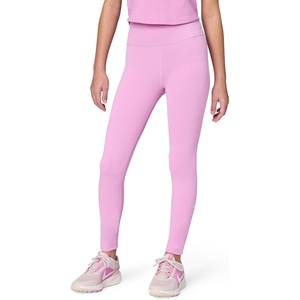 Nike Girls’ One Dri-FIT High-Waisted Leggings(Light Magenta/White)