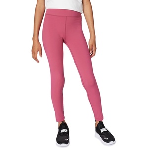 Nike Girls’ One Dri-FIT High-Waisted Leggings(Sweet Beet/White)