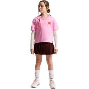 Nike Girls’ Sportswear Boxy Bear T-Shirt(Pink Rise/(Waffles))