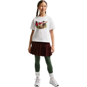 Nike Girls’ Sportswear Boxy Bear T-Shirt(White/(Sloth))