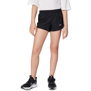 Nike Girls’ Tempo Dri-FIT Running Shorts(Black/Black/Black/White)