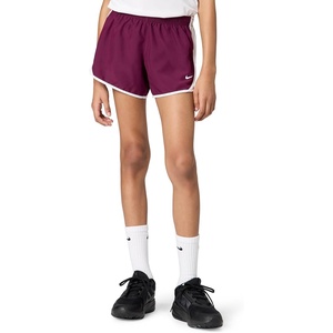 Nike Girls’ Tempo Dri-FIT Running Shorts(Bordeaux/White/White/White)