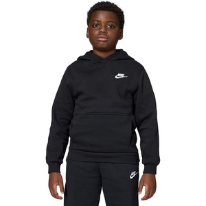 Nike Kids’ Sportswear Club Fleece Pullover Hoodie(Black/White)