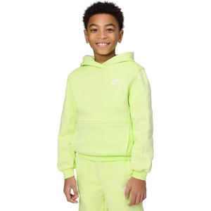 Nike Kids’ Sportswear Club Fleece Pullover Hoodie(Light Liquid Lime/White)