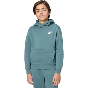 Nike Kids’ Sportswear Club Fleece Pullover Hoodie(Mineral Slate/White)