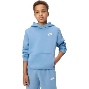Nike Kids’ Sportswear Club Fleece Pullover Hoodie(Work Blue/White)
