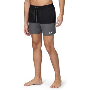 Nike Men’s Nike Swim 5″ Brief- Lined Volley Short(Black)