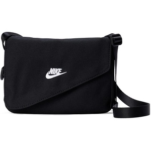 Nike Unisex Adult Classics Heritage Crossbody Bag (1L) | Mens and Womens(Black/Black/White)