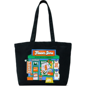 Nike Unisex Adult Classics Heritage Flower Store Tote Bag | Mens and Womens(Black/Stadium Green/White)