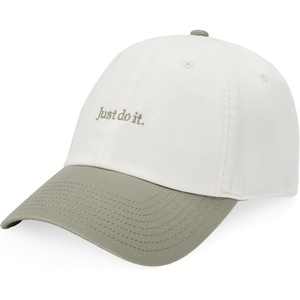 Nike Unisex Adult Club Unstructured Just Do It Cap Hat | Mens and Womens(Sail/Light Army/Light Army)