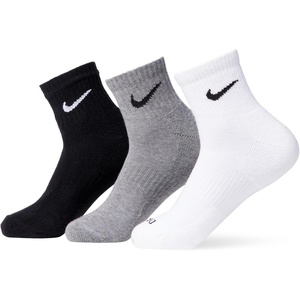 Nike Unisex Adult Everyday Cushioned Training Ankle Socks (3-Pack) | Mens and Womens(Multicolor)