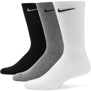 Nike Unisex Adult Everyday Cushioned Training Crew Socks (3-Pack) | Mens and Womens(Multicolor)