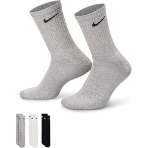 Nike Unisex Adult Everyday Cushioned Training Crew Socks (6-Pack) | Mens and Womens(Multicolor)