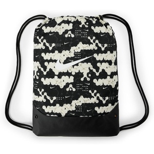 Nike Unisex Adult Gameday Brasilia X Drawstring Bag Backpack (18L) | Mens and Womens(Chalk/Black/White)