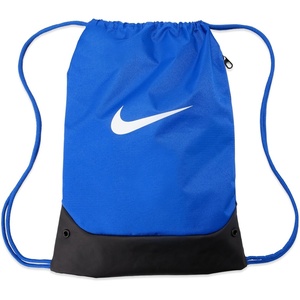 Nike Unisex Adult Gameday Brasilia X Drawstring Bag Backpack (18L) | Mens and Womens(Game Royal/Black/White)
