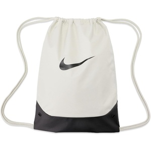 Nike Unisex Adult Gameday Brasilia X Drawstring Bag Backpack (18L) | Mens and Womens(Light Bone/Black/Black)
