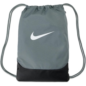Nike Unisex Adult Gameday Brasilia X Drawstring Bag Backpack (18L) | Mens and Womens(Smoke Grey/Black/White)