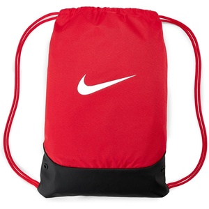 Nike Unisex Adult Gameday Brasilia X Drawstring Bag Backpack (18L) | Mens and Womens(University Red/Black/White)