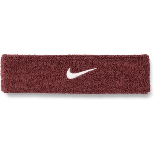 Nike Unisex Adult Swoosh Classic Headband(Dark team red/white)