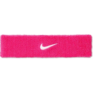 Nike Unisex Adult Swoosh Classic Headband(Vivid pink/white)