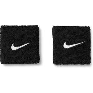 Nike Unisex Adult Swoosh Classic Wristband 2 Pack(Black/white)