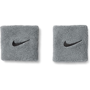 Nike Unisex Adult Swoosh Classic Wristband 2 Pack(Cool grey/black)