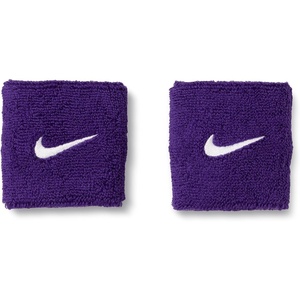Nike Unisex Adult Swoosh Classic Wristband 2 Pack(Court purple/white)