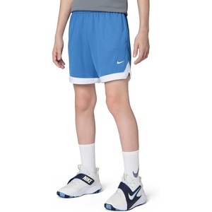 Nike Unisex Big Kids’ Court Dri-FIT 5″ Basketball Shorts – Boys and Girls(Star Blue/White)