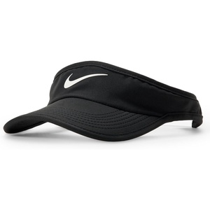 Nike Unisex Big Kids’ Dri-FIT Ace Swoosh Visor Hat | Boys and Girls(Black/Black)