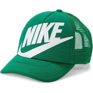 Nike Unisex Big Kids’ Rise Structured Trucker Cap Hat | Boys and Girls(Malachite/Malachite/White)