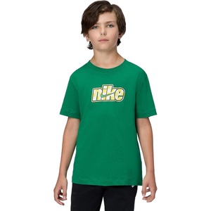 Nike Unisex Big Kids’ Sportswear Club Celebrate Sport T-Shirt – Boys and Girls(Malachite)