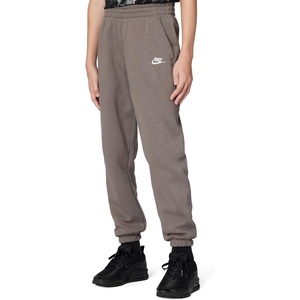 Nike Unisex Big Kids’ Sportswear Club Fleece Loose Pants – Boys and Girls(Cave Stone/White)