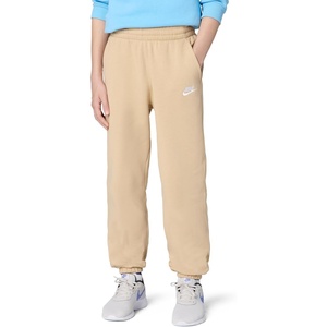 Nike Unisex Big Kids’ Sportswear Club Fleece Loose Pants – Boys and Girls(Linen/White)