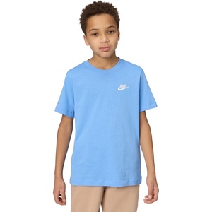 Nike Unisex Big Kids’ Sportswear Club T-Shirt – Boys and Girls(University Blue)