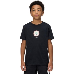 Nike Unisex Big Kids’ Sportswear Club World Cup T-Shirt – Boys and Girls((Nigeria) Black)
