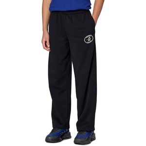 Nike Unisex Big Kids’ Sportswear Loose Open-Hem Pants – Boys and Girls(Black/Sanddrift/(French Terry))