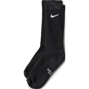 Nike Unisex Kids’ Everyday Cushioned Crew Socks (6-Pack) | Boys and Girls(Black/White)
