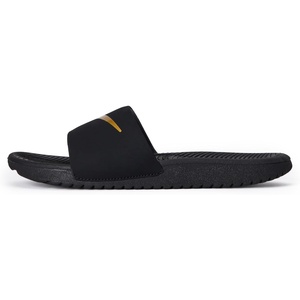 Nike Unisex Kids’ Kawa Slides – Boys Girls Toddlers & Baby Sandals | Casual Sandals(Black/Metallic Gold)