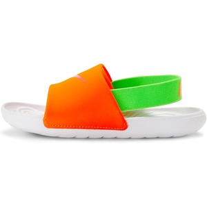 Nike Unisex Kids’ Kawa Slides – Boys Girls Toddlers & Baby Sandals | Casual Sandals(Total Orange/Hyper Pink/Green Strike)
