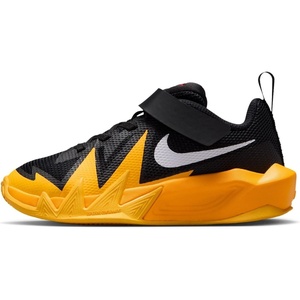Nike Unisex Kids’ S.T. Dynamite Basketball Shoes – Boys and Girls Sneakers(Black/White-laser Orange-university Gold)