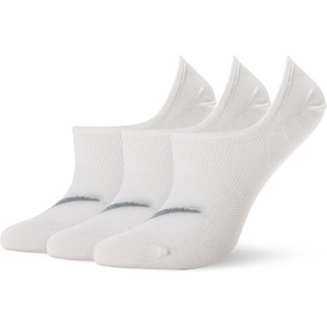 Nike Women’s Everyday Plus Lightweight Training Footie Socks (3-Pack)(White/Wolf Grey)