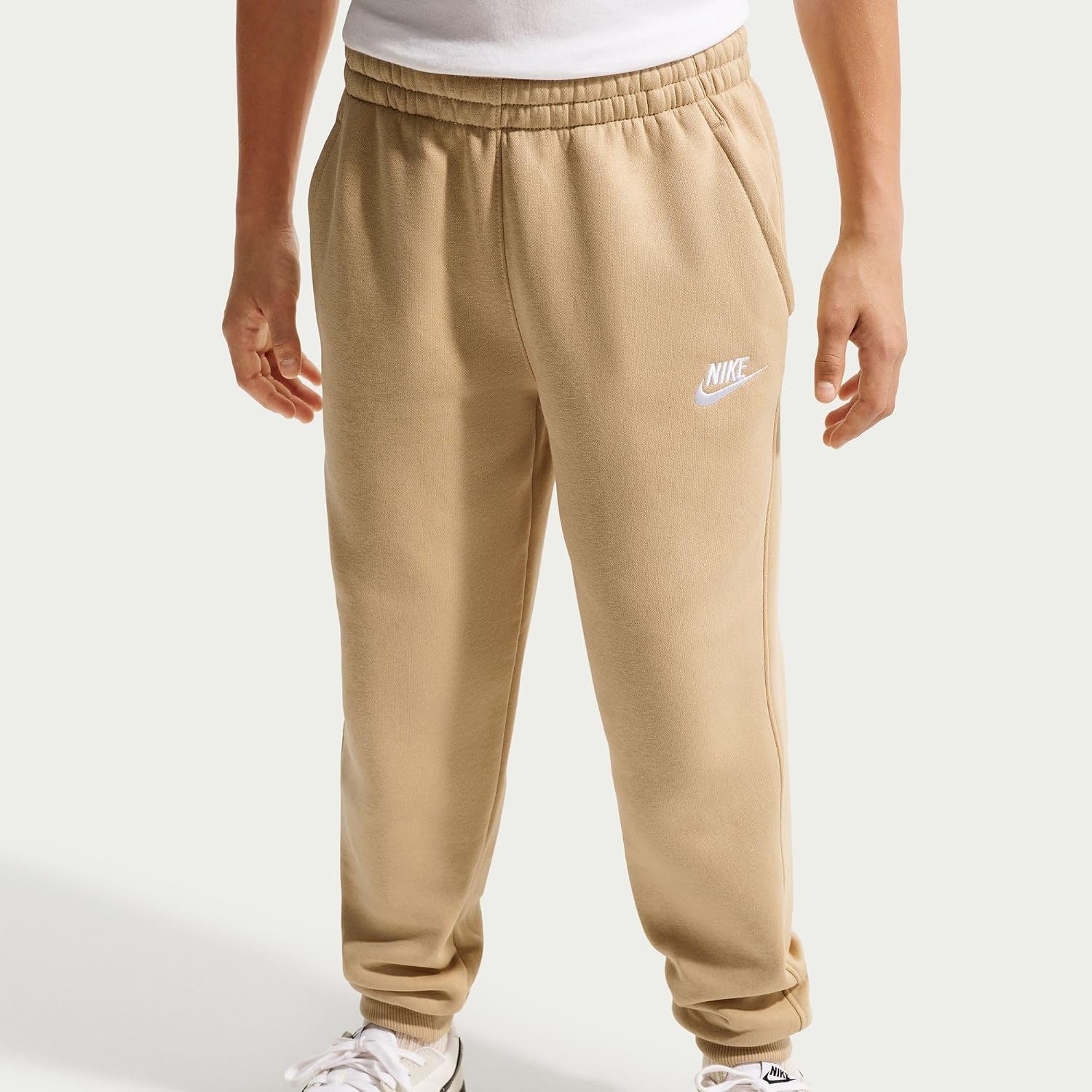 image:imageNike Kids Sportswear Club Fleece JoggersLinenWhite